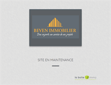 Tablet Screenshot of beven-immobilier.com